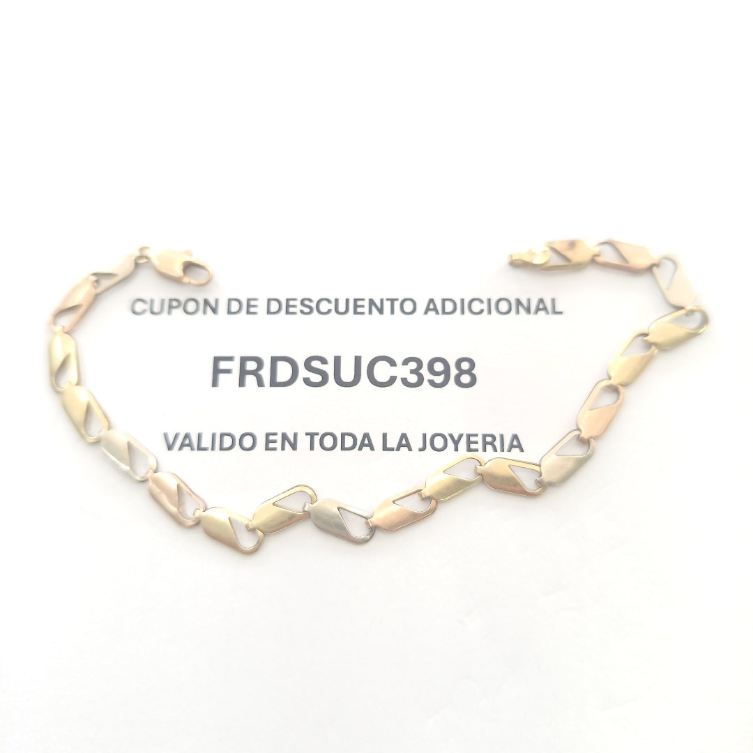 PULSERA ORO COMBINADO 14 K 4,20 GRMS (SEMINUEVO)