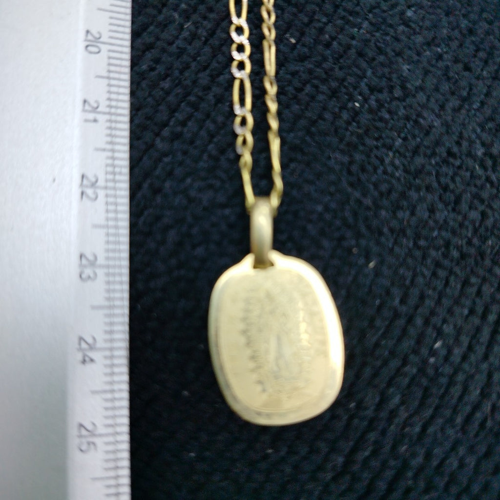 CADENA, MEDALLA RELIGIOSA ORO 14 K 6.2 GRMS (SEMINUEVO)