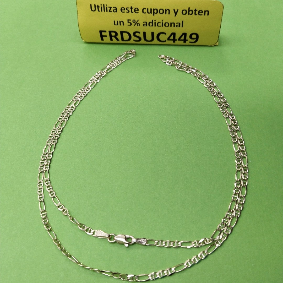 CADENAS TEJIDO FIGARO GUCHI ORO 10K 60 CM 5.3 GR (NUEVO)