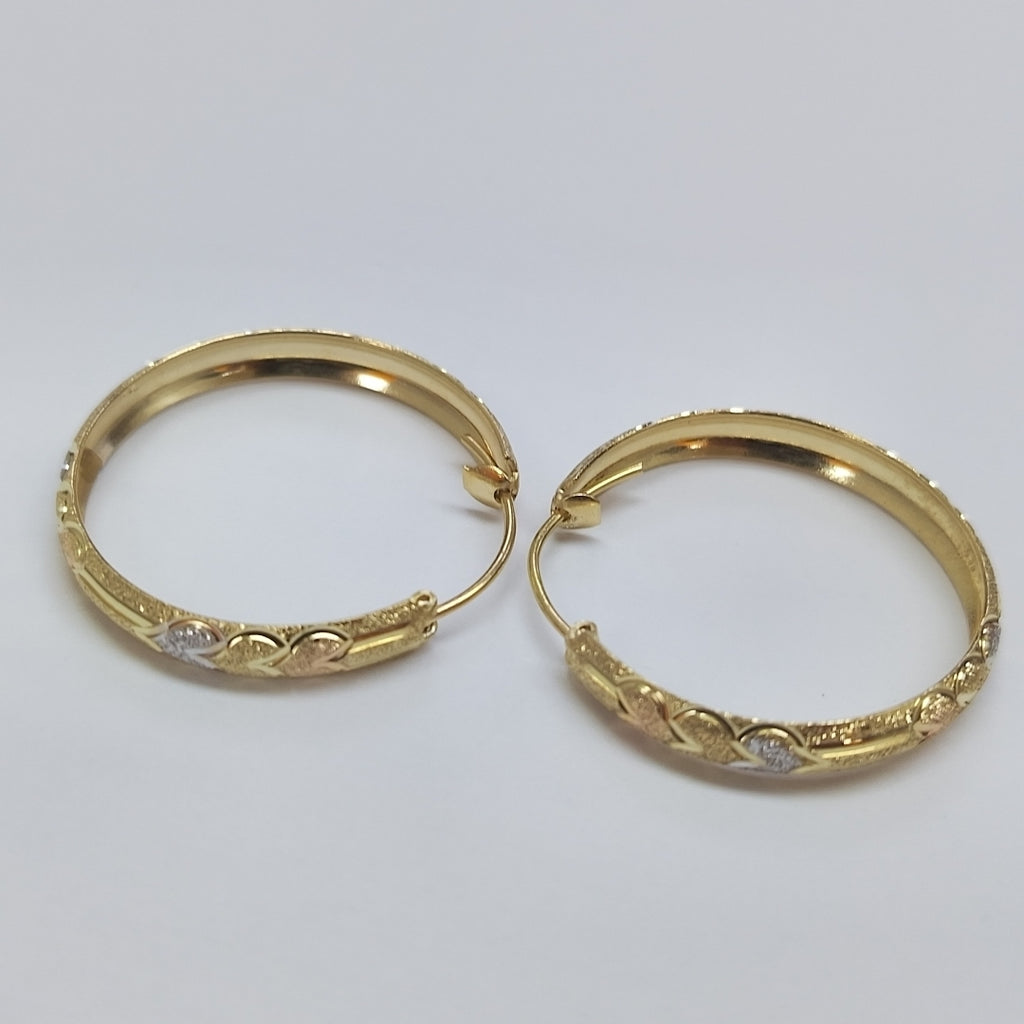 ARRACADAS PAR ORO 14 K 4,50 GRMS (SEMINUEVO)