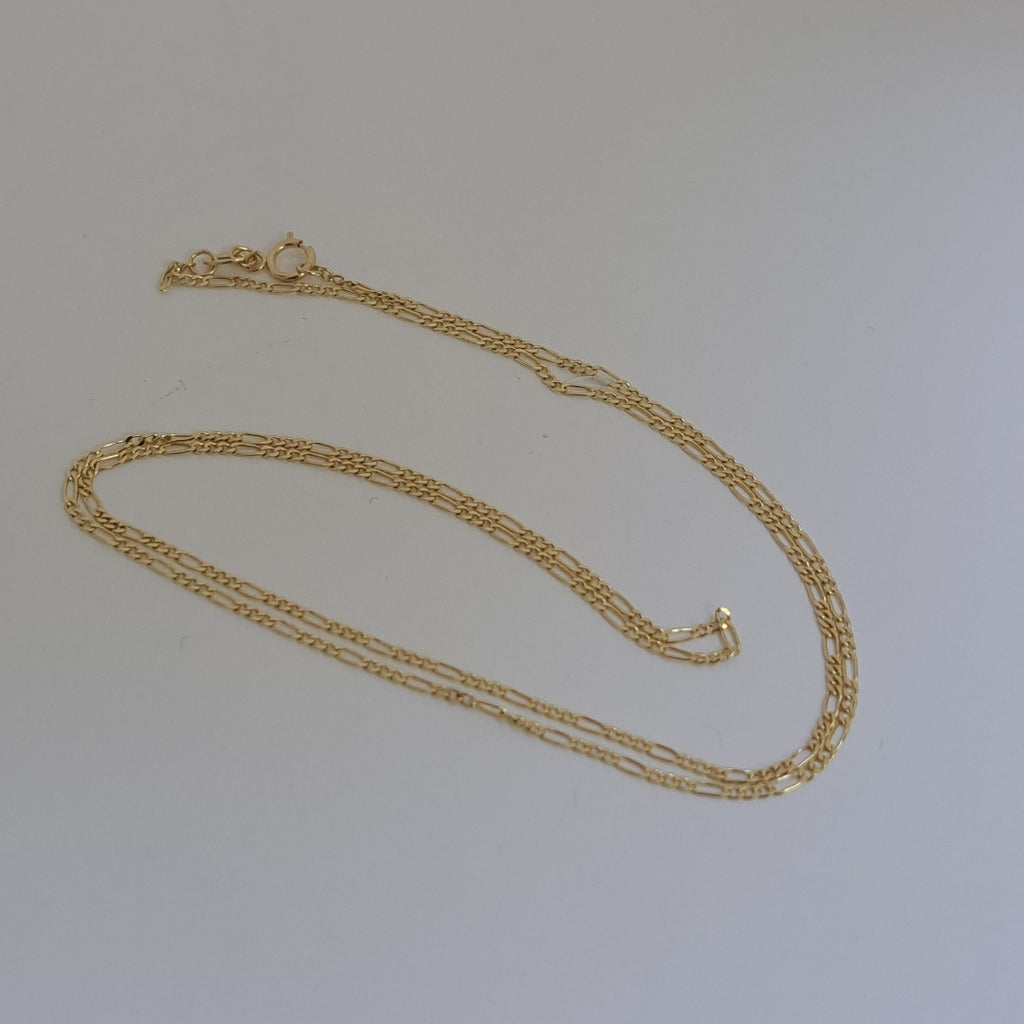 CADENAS TEJIDO 3X1 ORO 14K 55 CM 2.4 GR (NUEVO)