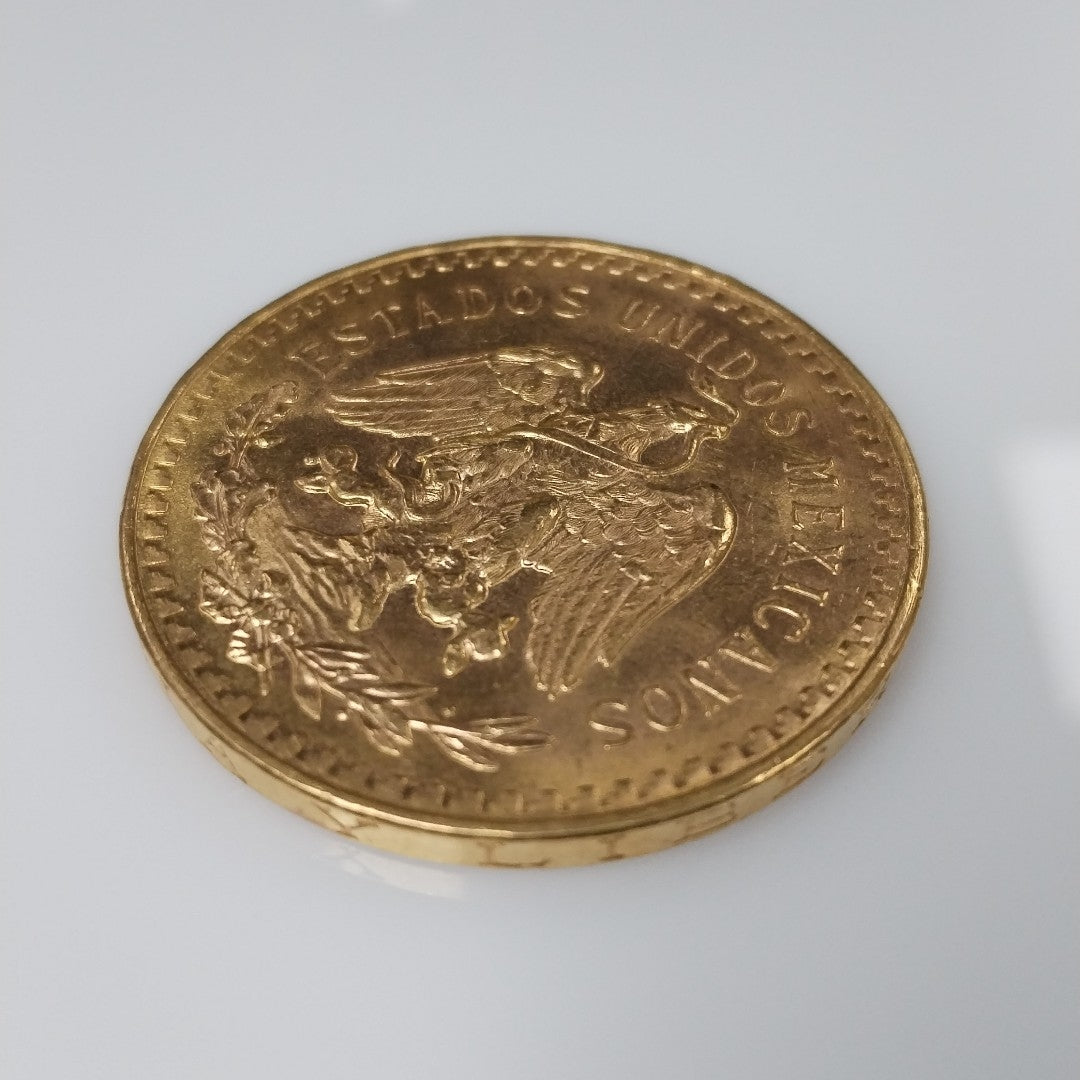K1 41.6 GRMS 21 K IDENTIFICACIÓN MONEDA NOMINATIVA MONEDAS PESOS 50 PESOS (SEMINUEVO)