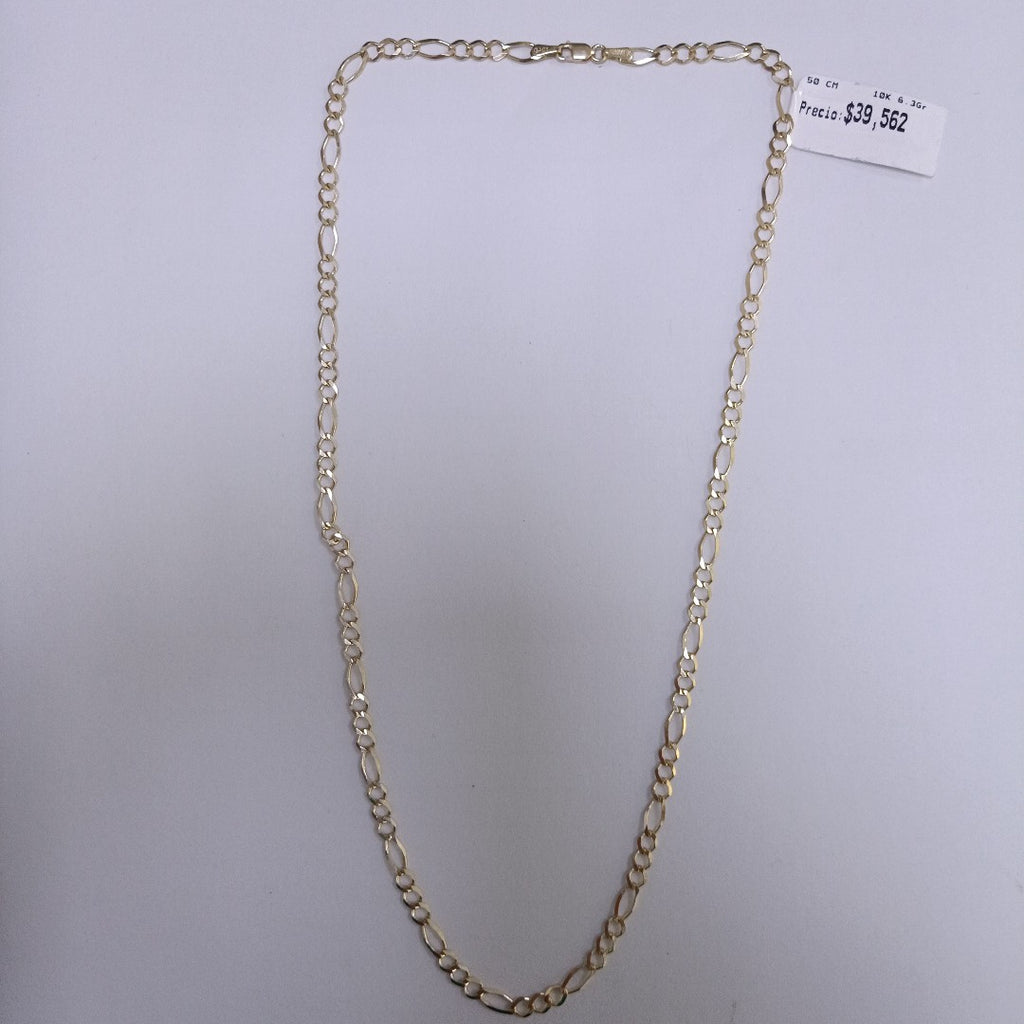 CADENAS TEJIDO 3X1 ORO 10K 50 CM 6.3 GR (NUEVO)
