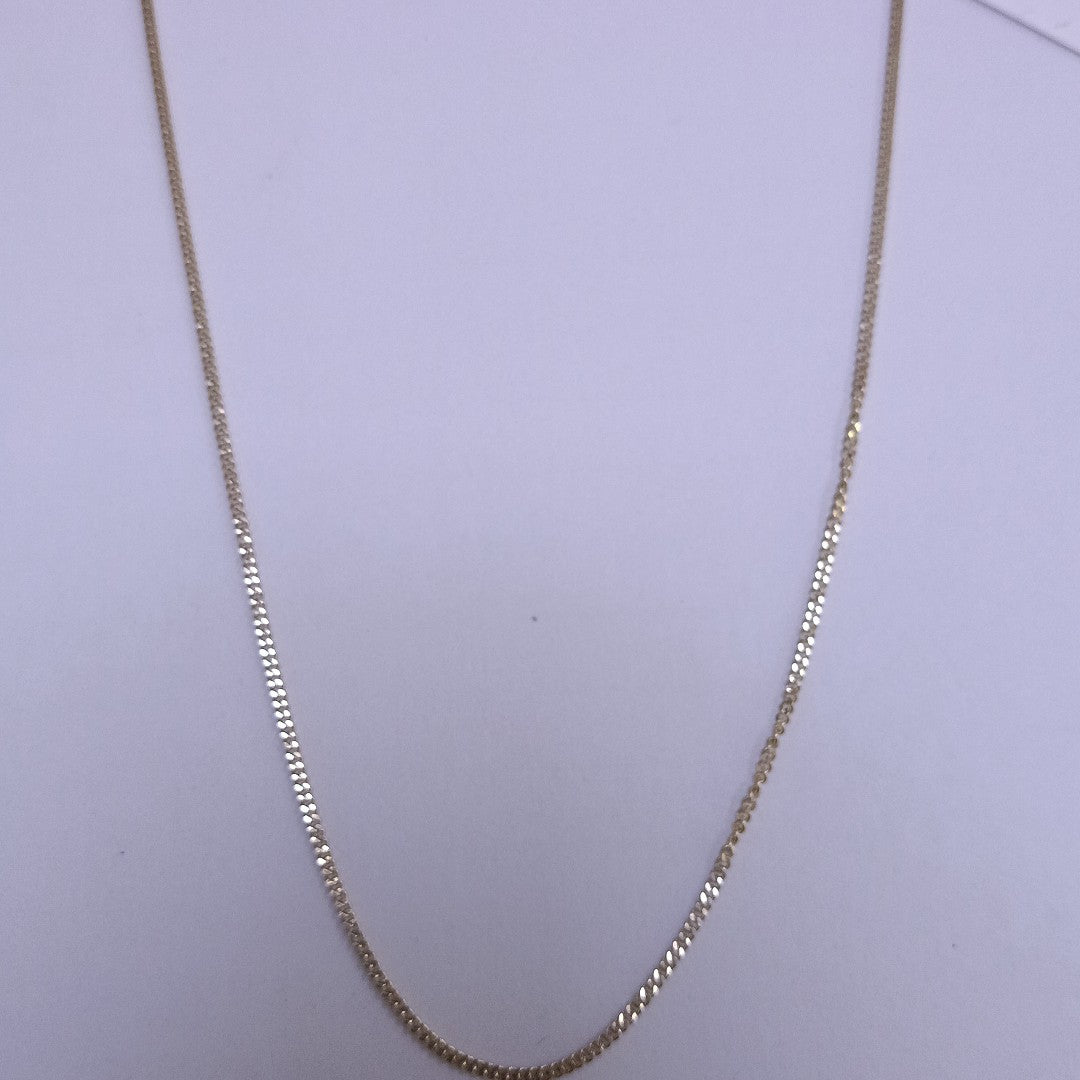 CADENAS TEJIDO BARBADA ORO 10K 50 CM 2.8 GR (NUEVO)