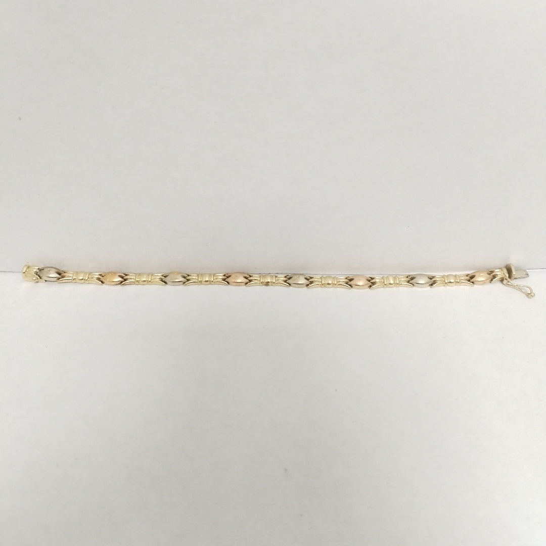 PULSERA ORO, ORO COMBINADO 14 K 5.7 GRMS (SEMINUEVO)