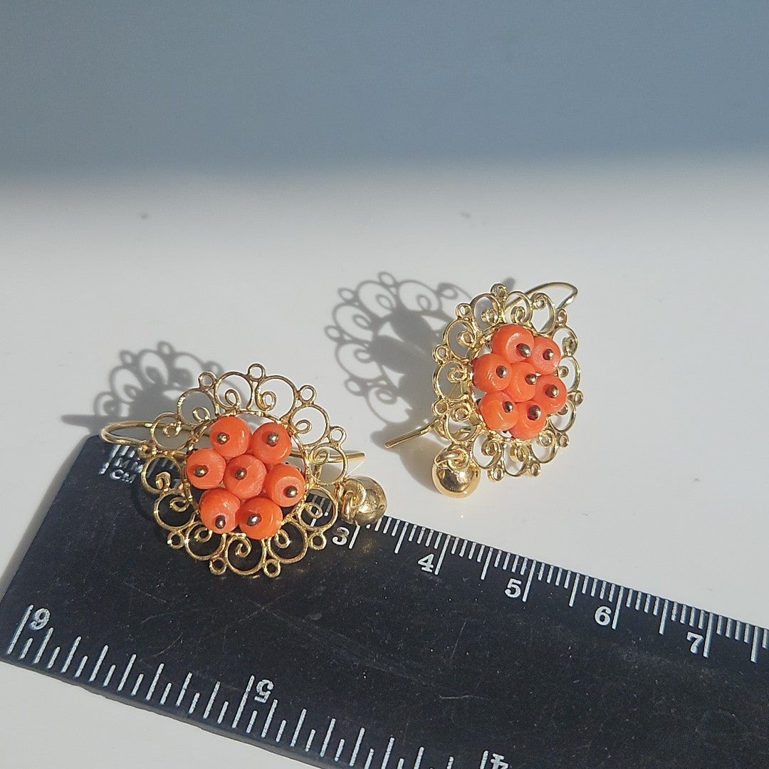 ARETES PAR ORO 14 K 7.9 GRMS (SEMINUEVO)