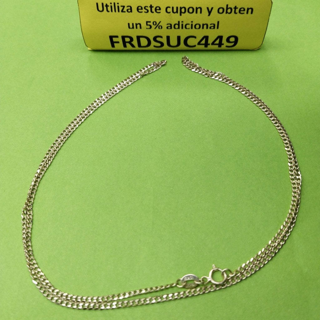 CADENAS TEJIDO BARBADA ORO 10K 60 CM 4.1 GR (NUEVO)
