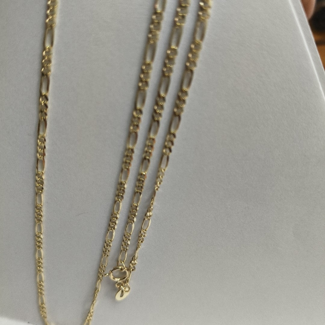 CADENAS TEJIDO 3X1 ORO 10K 55 CM 3.2 GR (NUEVO)