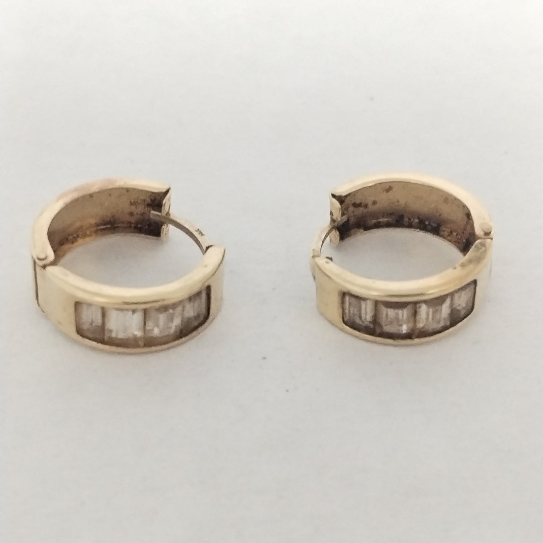 ARRACADAS PAR ORO 14 K 2.9 GRMS (SEMINUEVO)