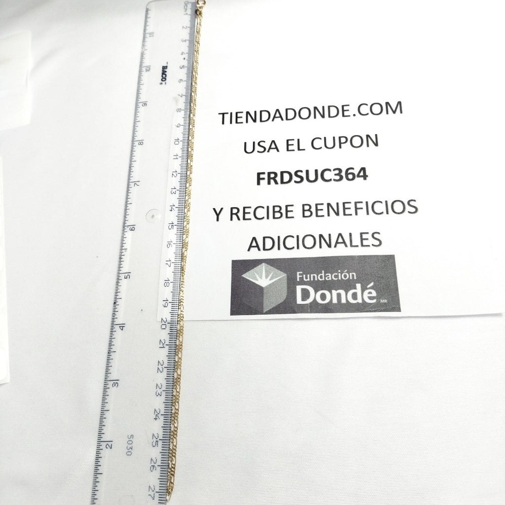 CADENAS TEJIDO 3X1 ORO 14K 55 CM 2.4 GR (NUEVO)