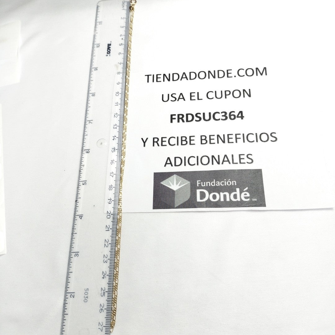 CADENAS TEJIDO 3X1 ORO 14K 55 CM 2.4 GR (NUEVO)