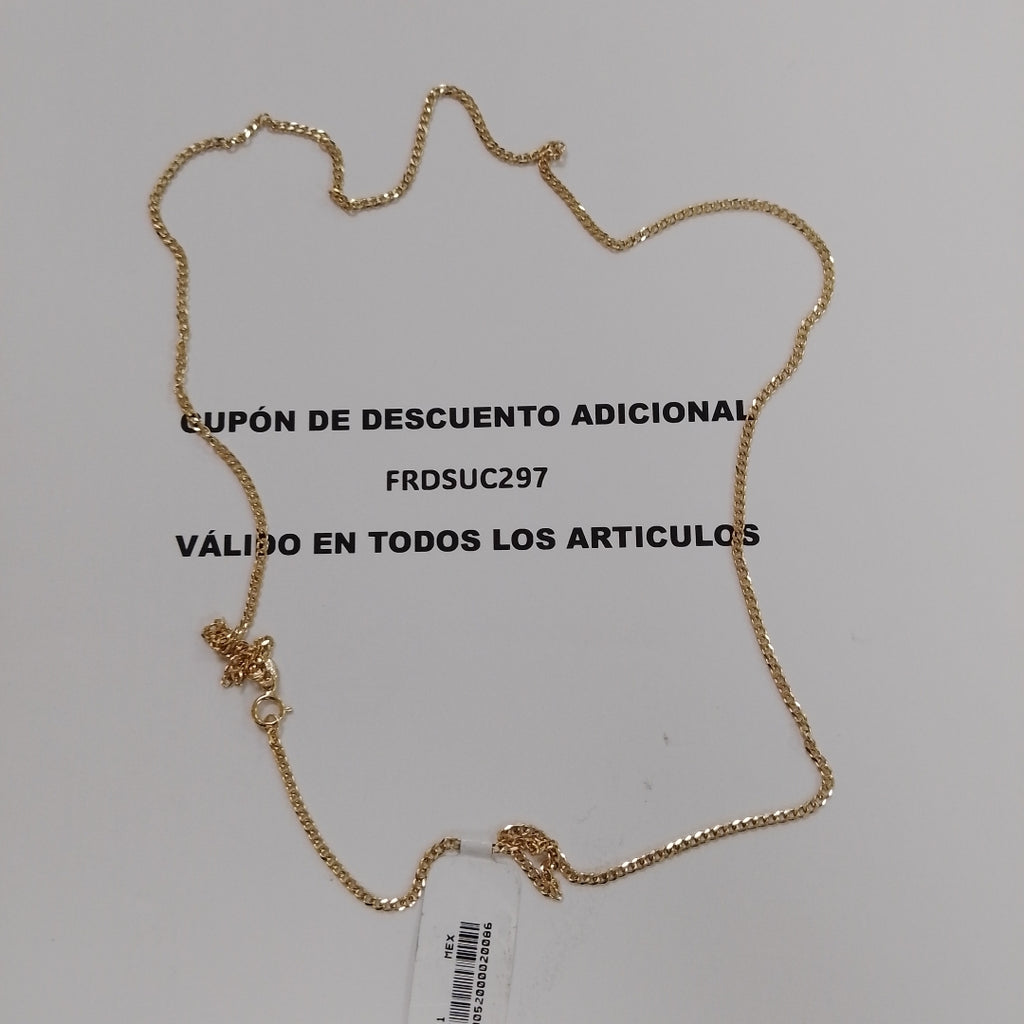 CADENAS TEJIDO BARBADA ORO 10K 60 CM 4.2 GR (NUEVO)