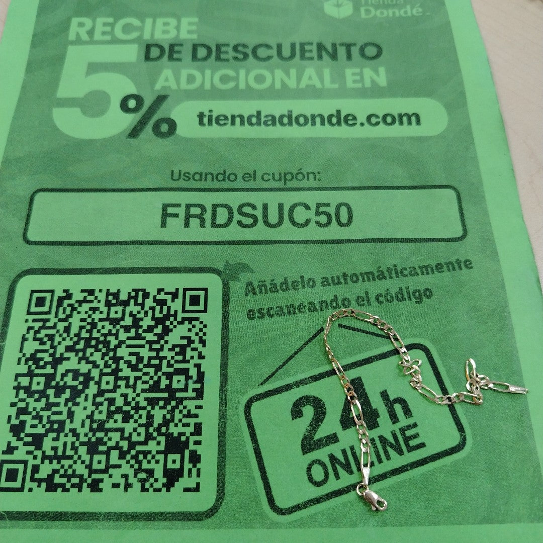 PULSERAS TEJIDO 3X1 ORO 14K 18 CM 2.9 GR (NUEVO)