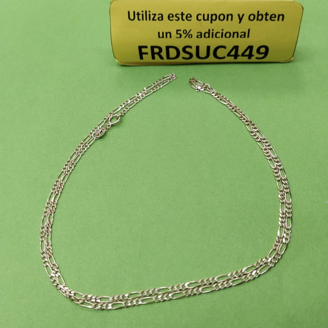 CADENAS TEJIDO 3X1 ORO 10K 55 CM 3.2 GR (NUEVO)
