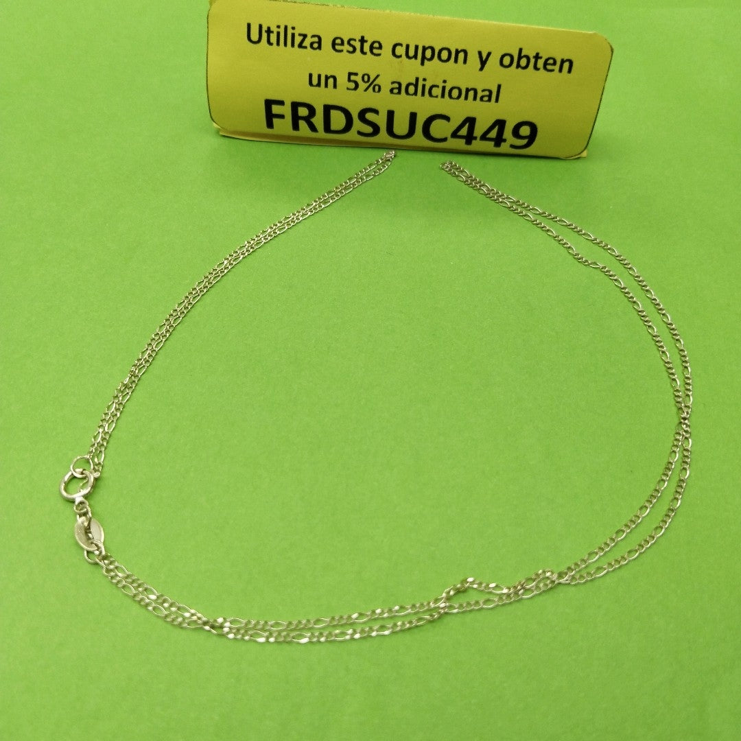 CADENAS TEJIDO 3X1 ORO 10K 60 CM 1.5 GR (NUEVO)