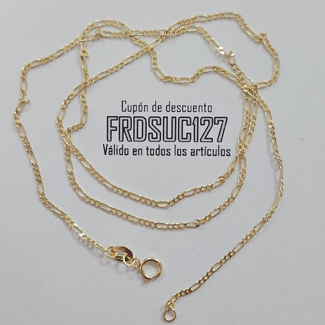 CADENAS TEJIDO 3X1 ORO 14K 55 CM 2.4 GR (NUEVO)