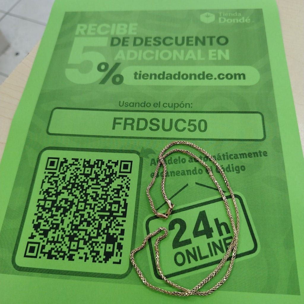 CADENA ORO 10 K 3.6 GRMS (SEMINUEVO)