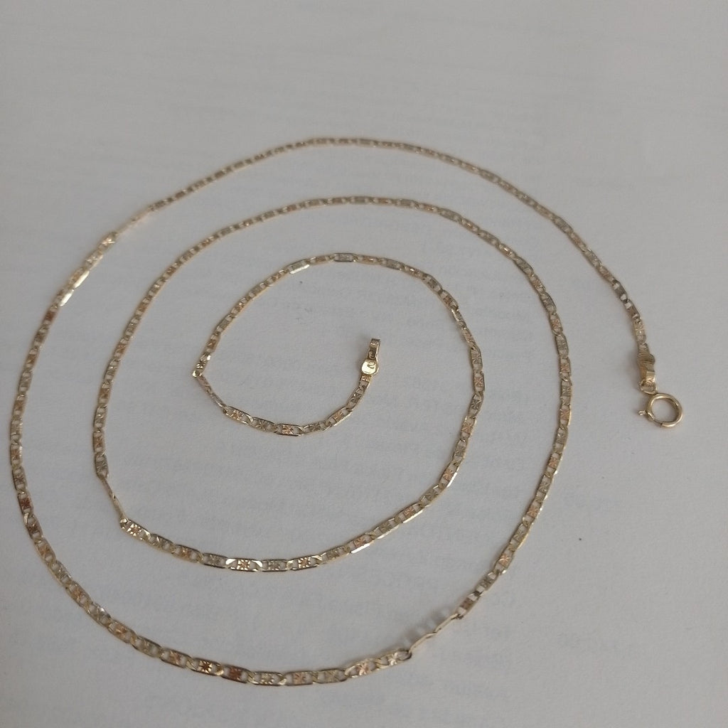 CADENA ORO, ORO COMBINADO 14 K 2.5 GRMS (SEMINUEVO)