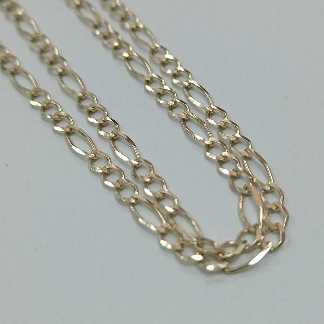 CADENAS TEJIDO 3X1 ORO 10K 50 CM 4.1 GR (NUEVO)