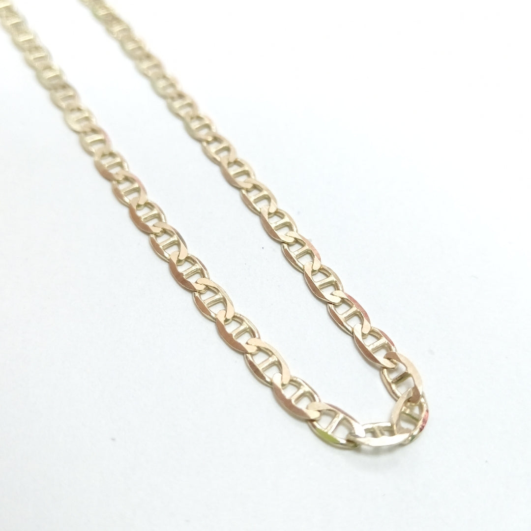 CADENAS TEJIDO GUCHI ORO 10K 55 CM 7.7 GR (NUEVO)
