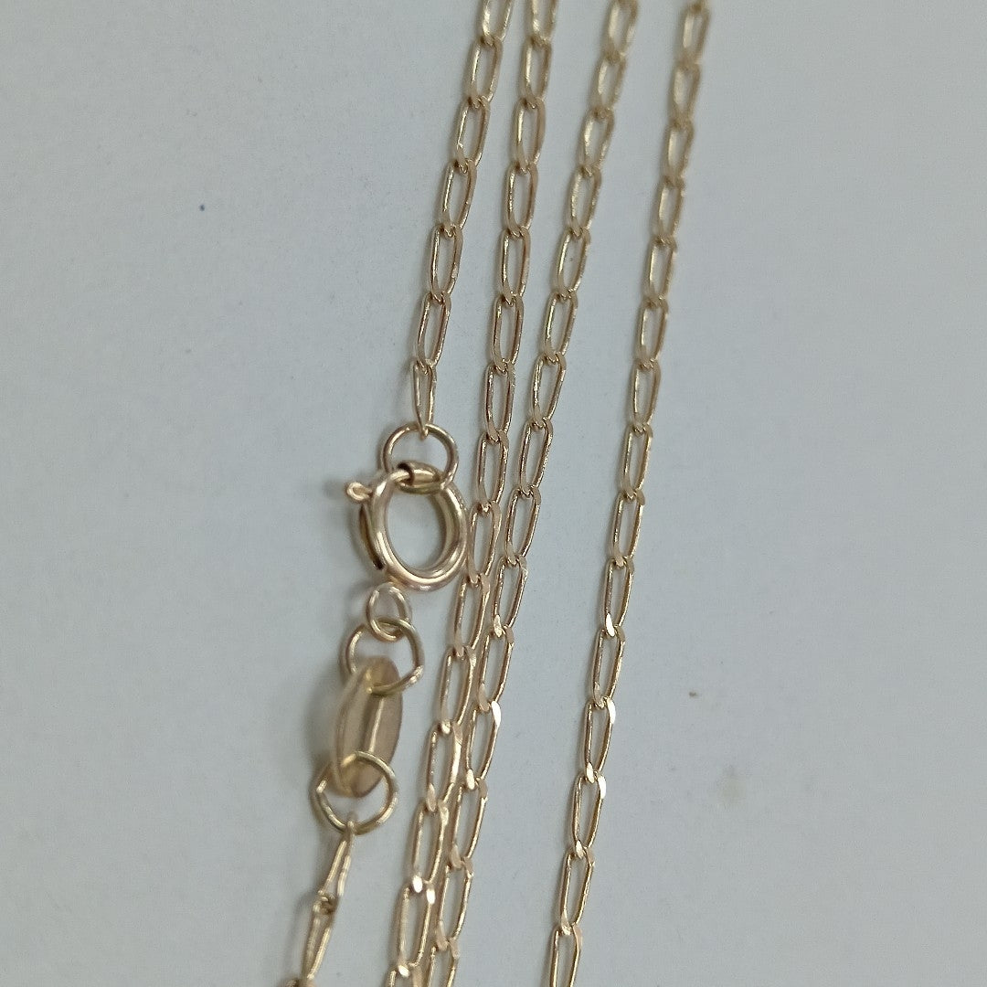 CADENAS TEJIDO ESLABONES ORO 10K 55 CM 1.9 GR (NUEVO)
