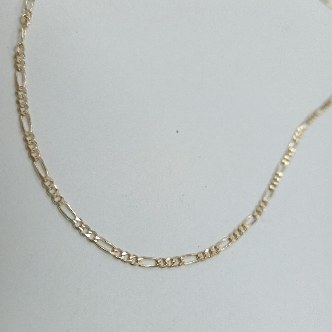 CADENAS TEJIDO 3X1 ORO 10K 55 CM 3.2 GR (NUEVO)