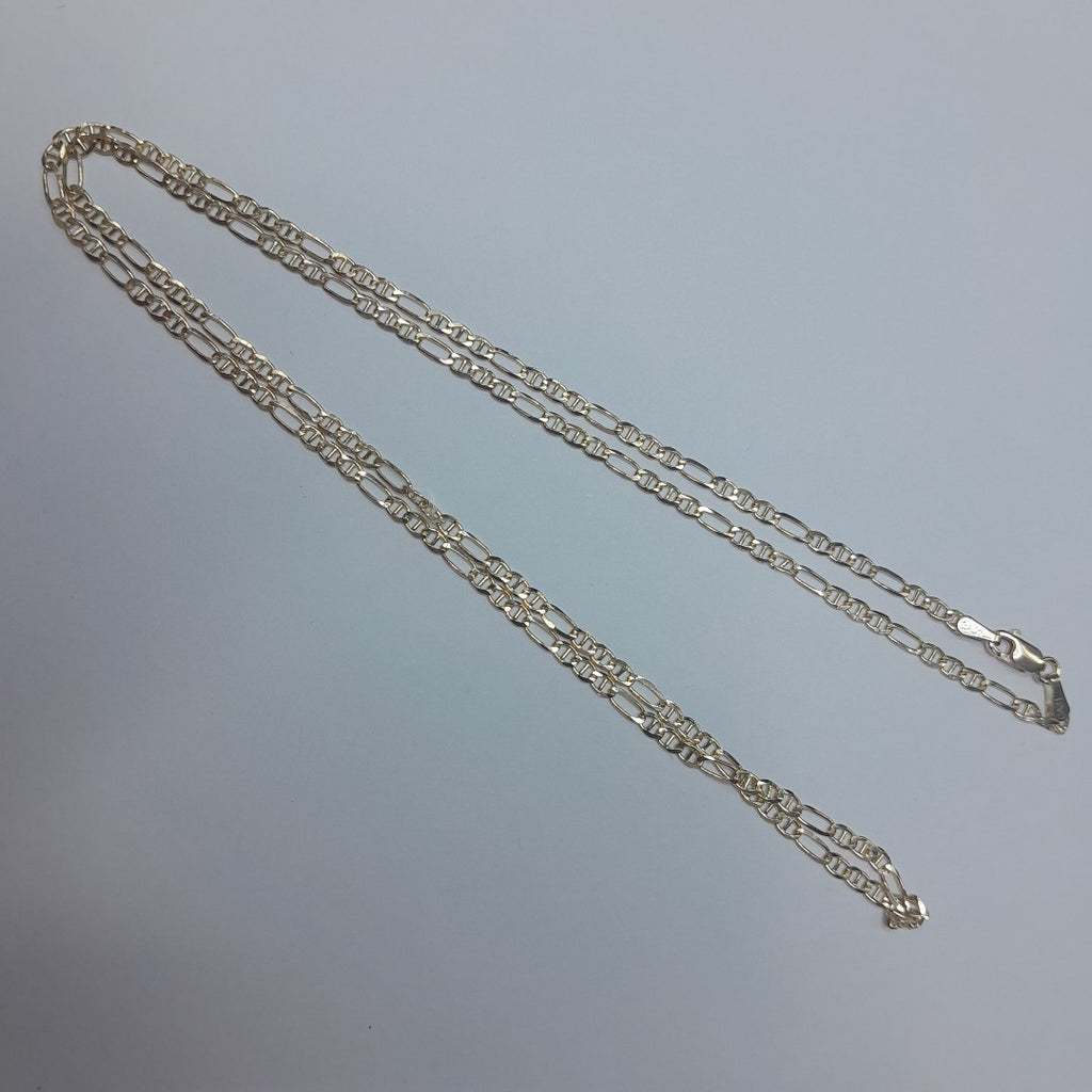 CADENAS TEJIDO FIGARO GUCHI ORO 10K 60 CM 5.2 GR (NUEVO)