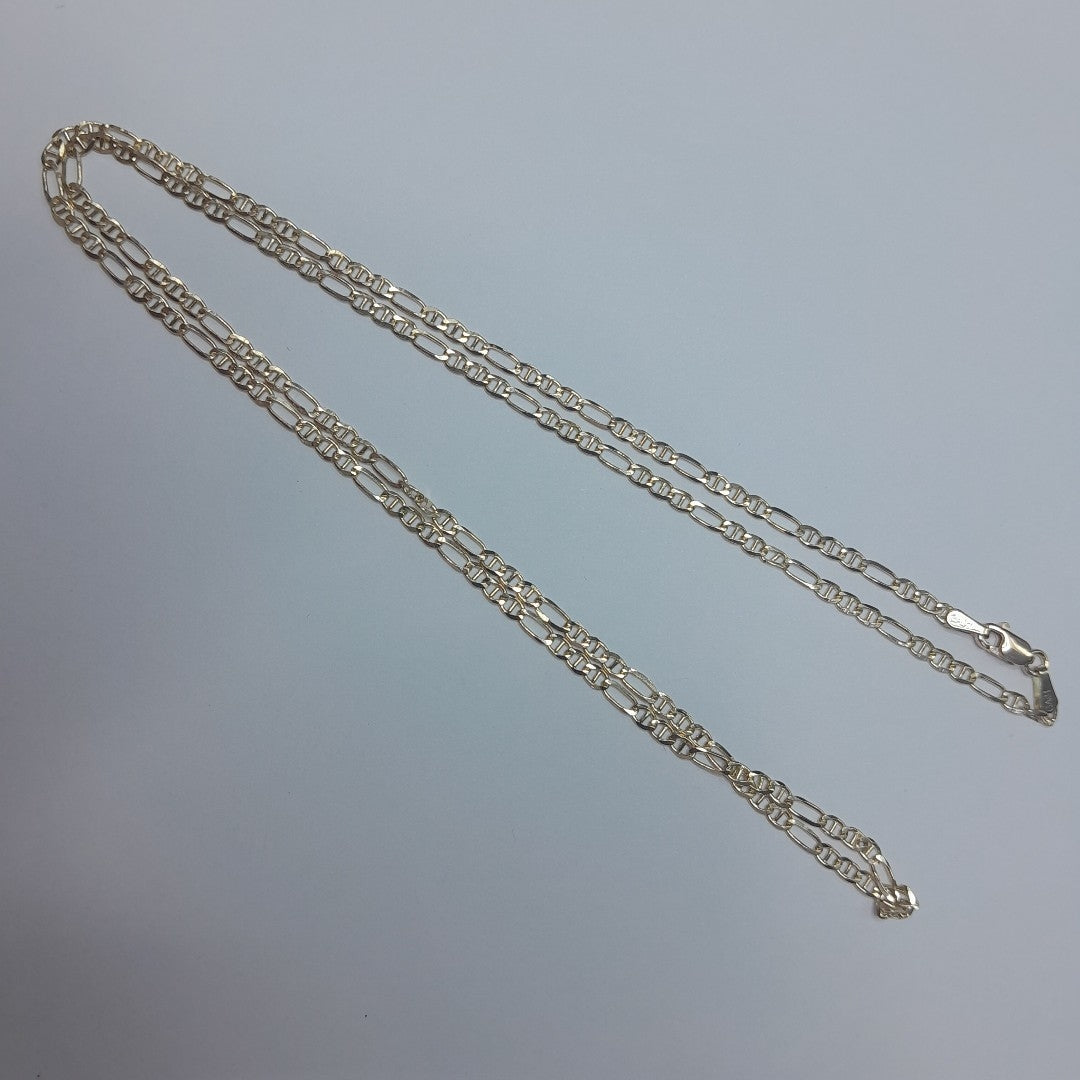 CADENAS TEJIDO FIGARO GUCHI ORO 10K 60 CM 5.2 GR (NUEVO)