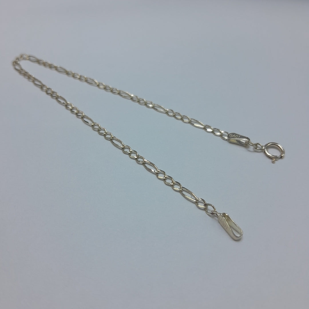 PULSERAS TEJIDO 3X1 ORO 10K 18 CM 1 GR (NUEVO)