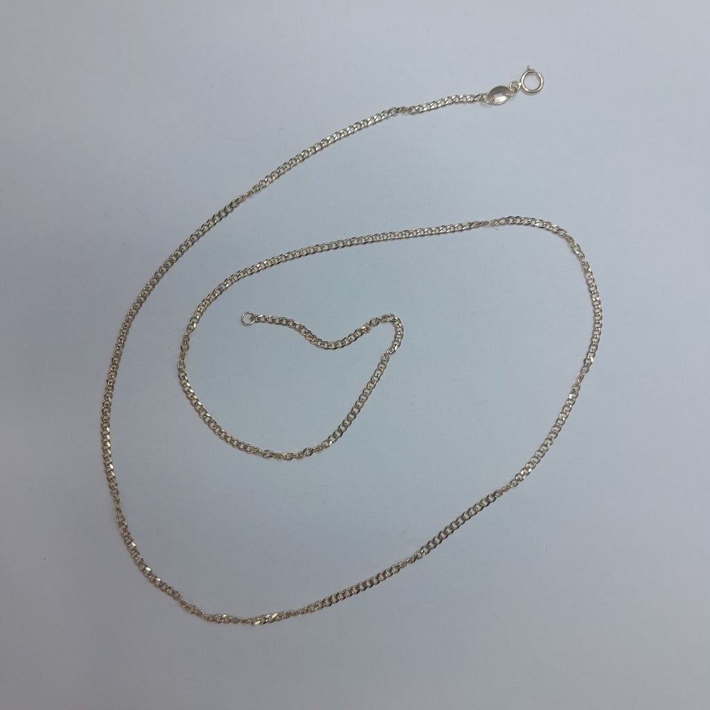 CADENAS TEJIDO BARBADA ORO 10K 55 CM 3.8 GR (NUEVO)