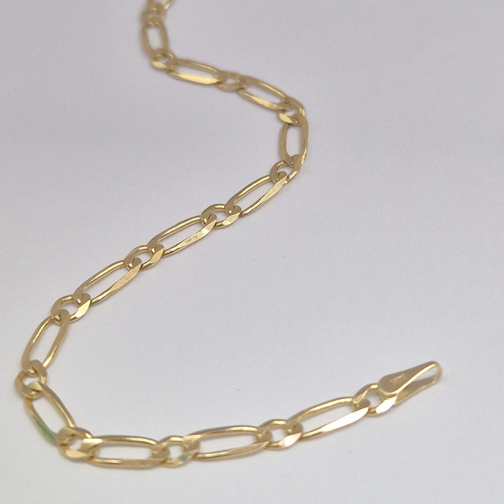 PULSERAS 1X1 ORO 14K 18 CM 2.6 GR (NUEVO)