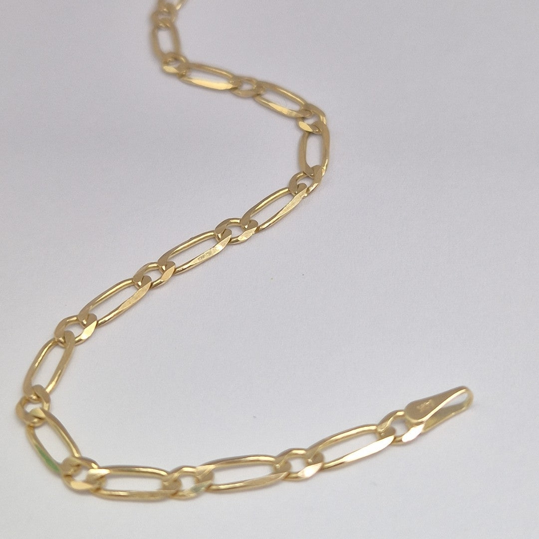PULSERAS 1X1 ORO 14K 18 CM 2.6 GR (NUEVO)