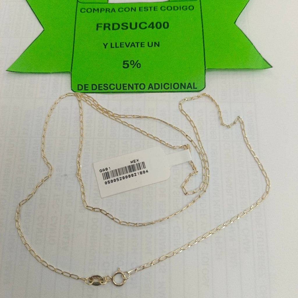 CADENAS TEJIDO ESLABONES ORO 10K 60 CM 2 GR (NUEVO)