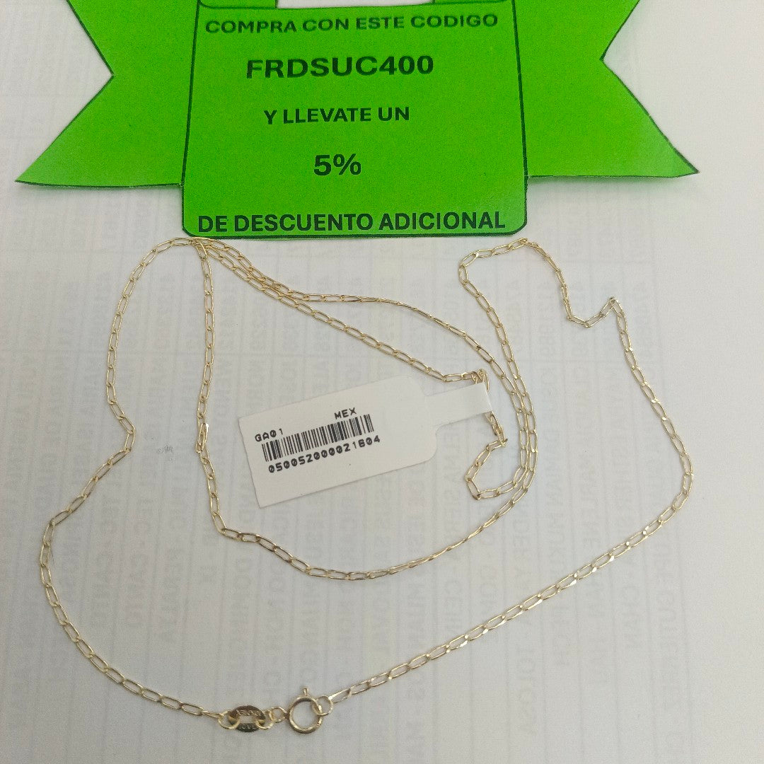 CADENAS TEJIDO ESLABONES ORO 10K 60 CM 2 GR (NUEVO)