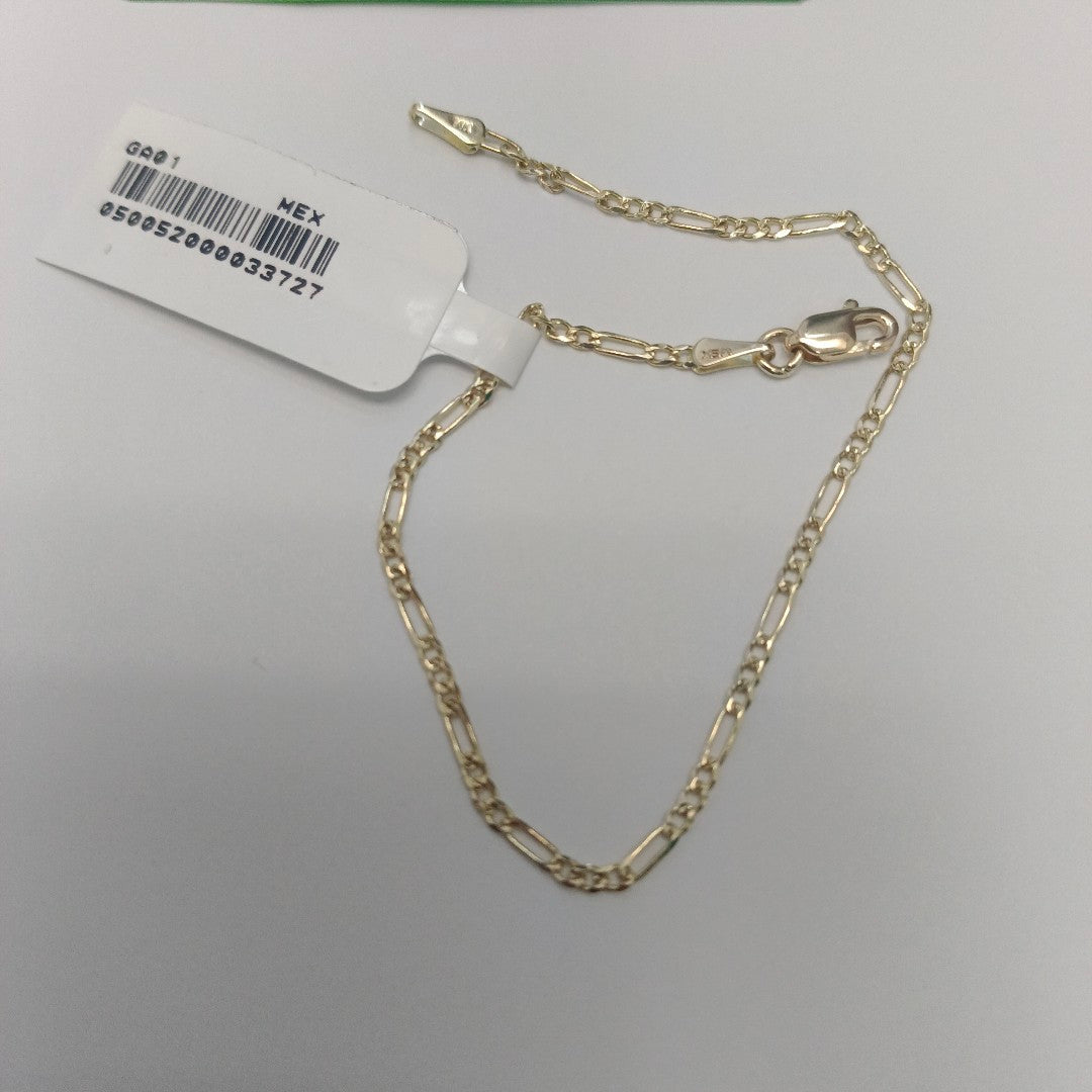 PULSERAS 3X1 ORO 14K 18 CM 1.5 GR (NUEVO)