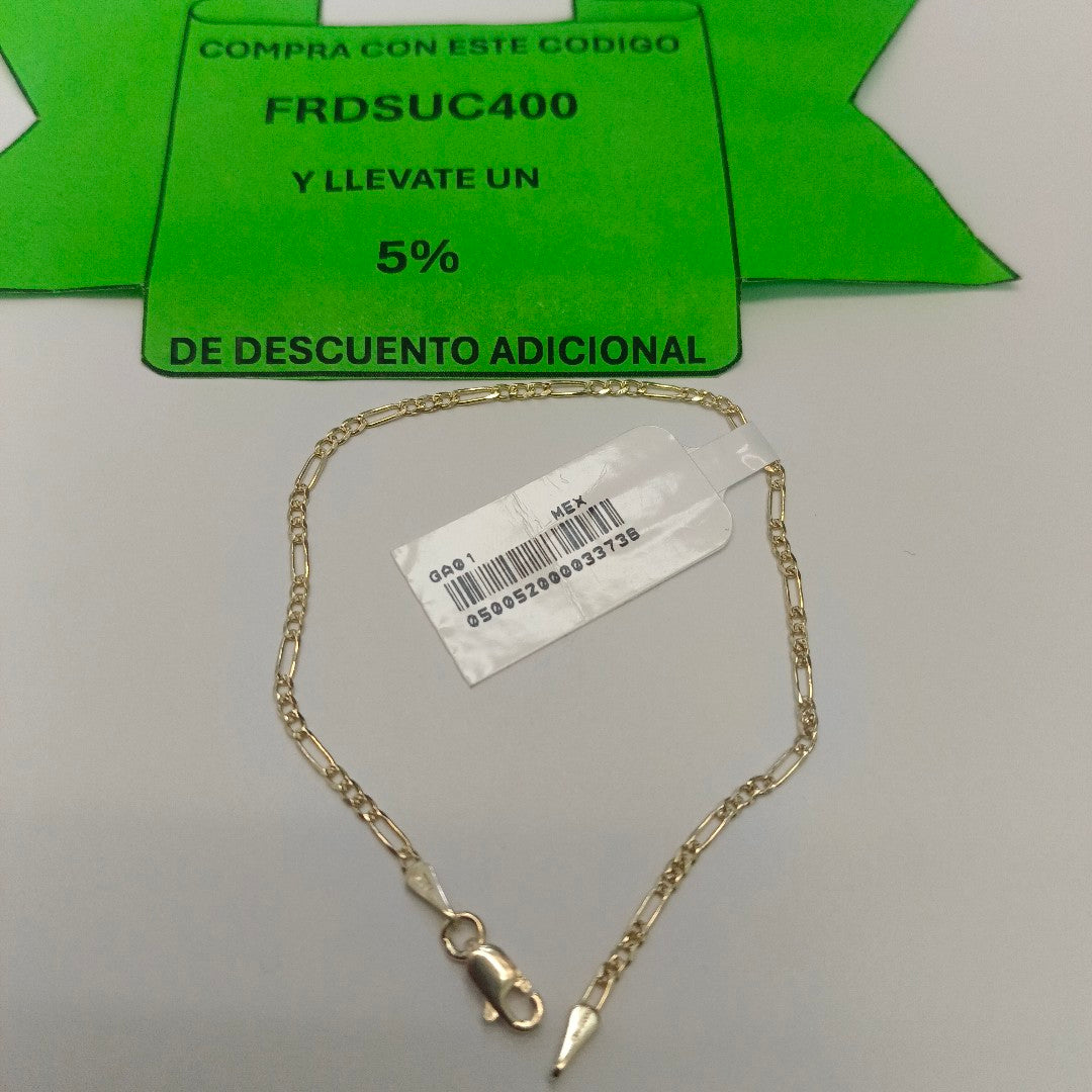 PULSERAS 3X1 ORO 14K 18 CM 1.5 GR (NUEVO)