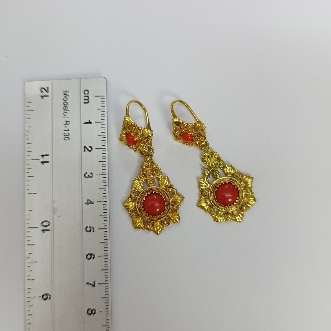 ARETES PAR ORO 8 K 8.7 GRMS (SEMINUEVO)