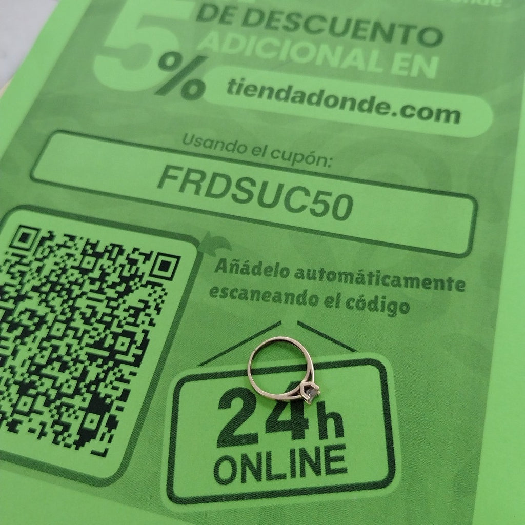 SOLITARIO ORO 14 K 2.3 GRMS (SEMINUEVO)