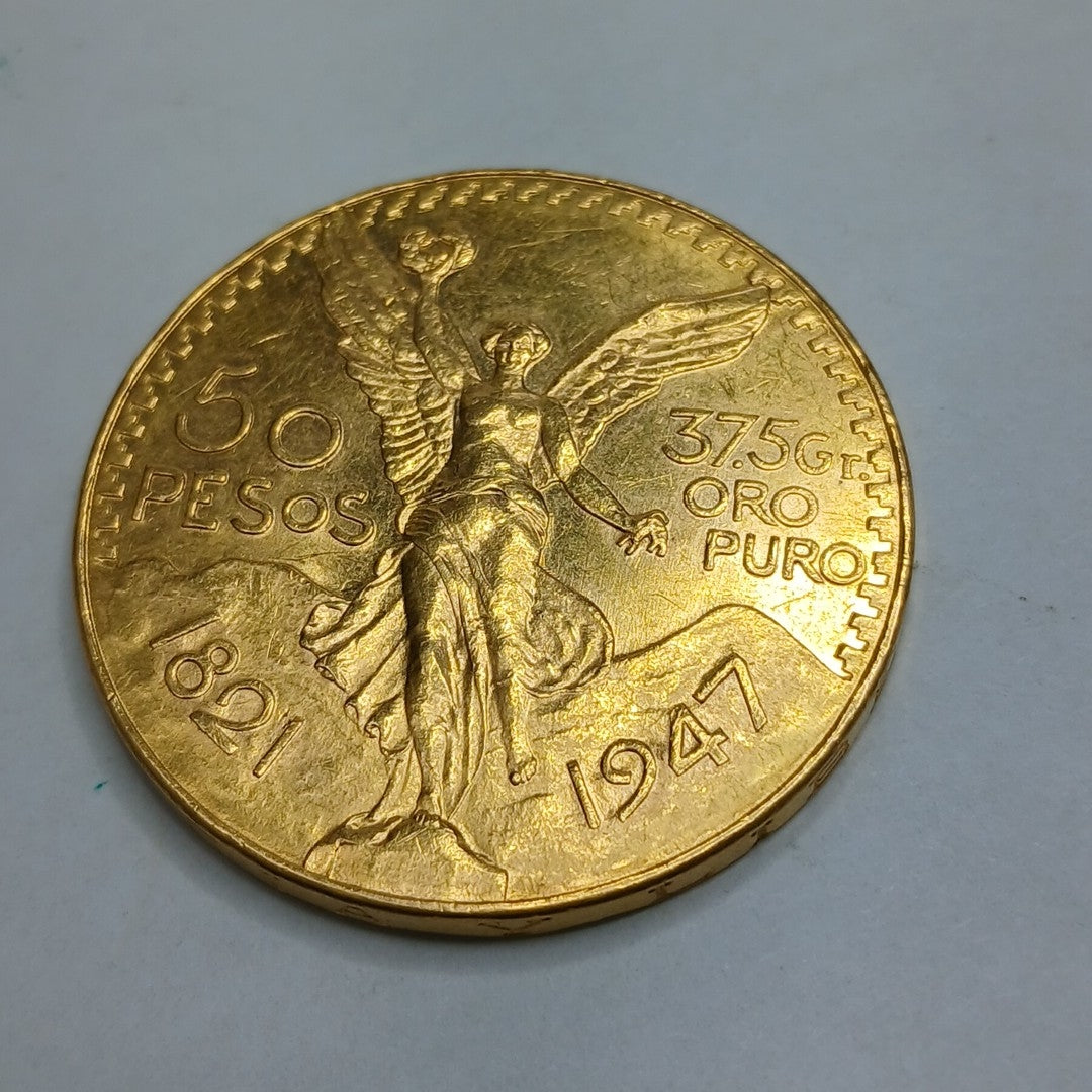 K1 41,60 GRMS 21 K IDENTIFICACIÓN MONEDA NOMINATIVA MONEDAS PESOS 50 PESOS (SEMINUEVO)