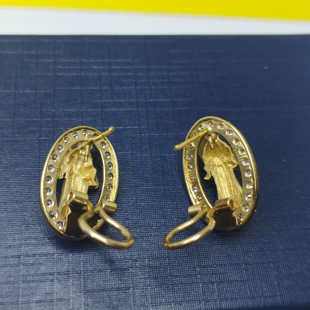 ARETES PAR ORO 14 K 6.1 GRMS (SEMINUEVO)
