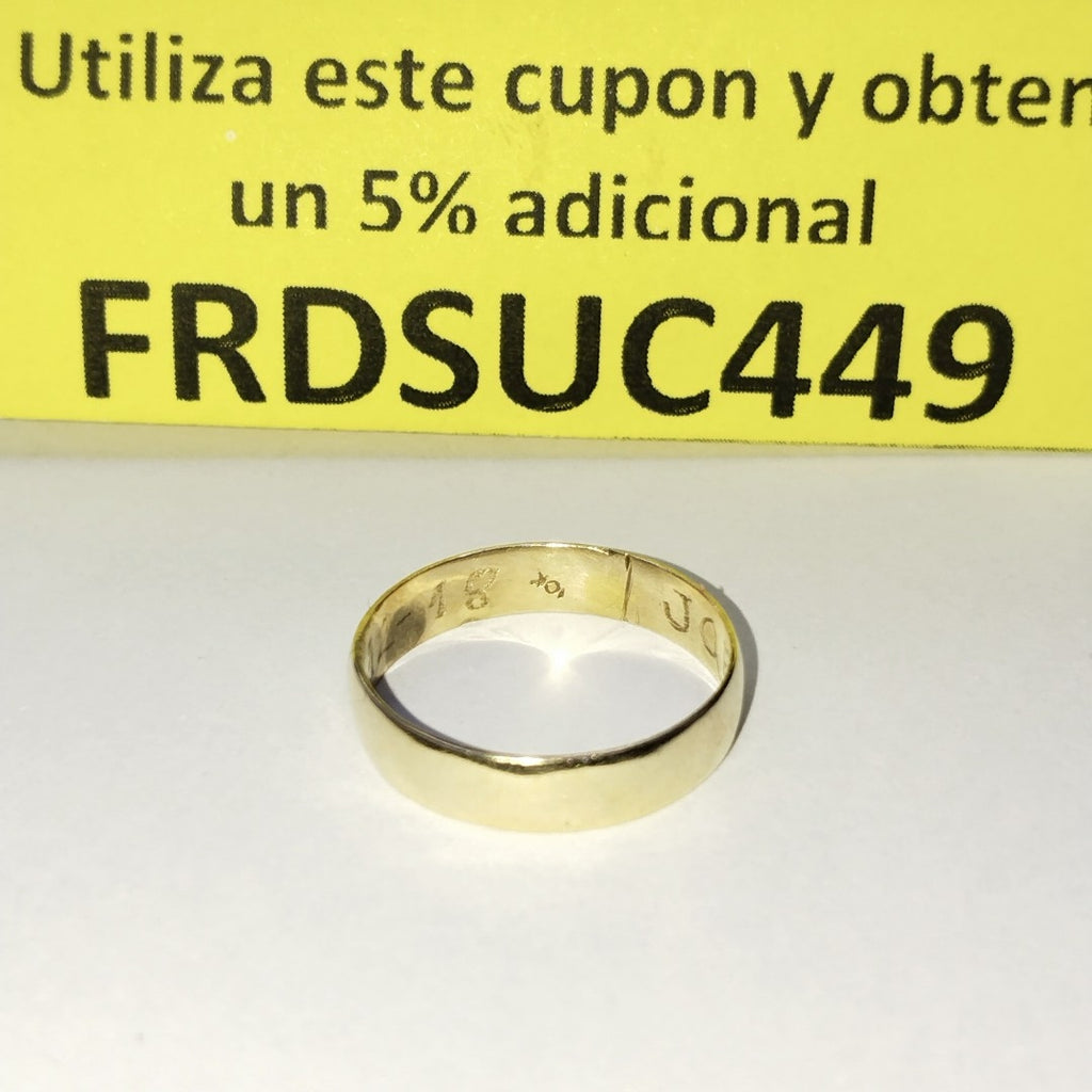 ARGOLLA ORO 10 K 2.3 GRMS (SEMINUEVO)