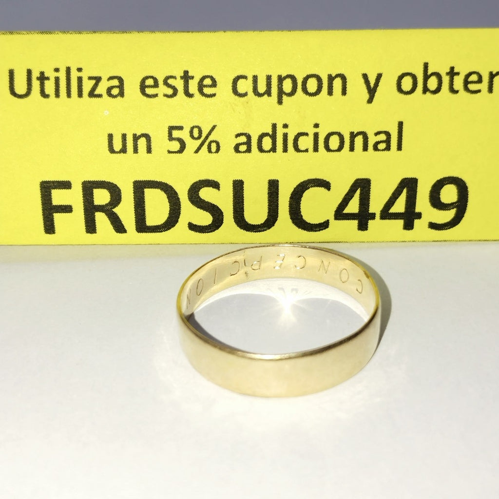 ARGOLLA ORO 14 K 2.8 GRMS (SEMINUEVO)