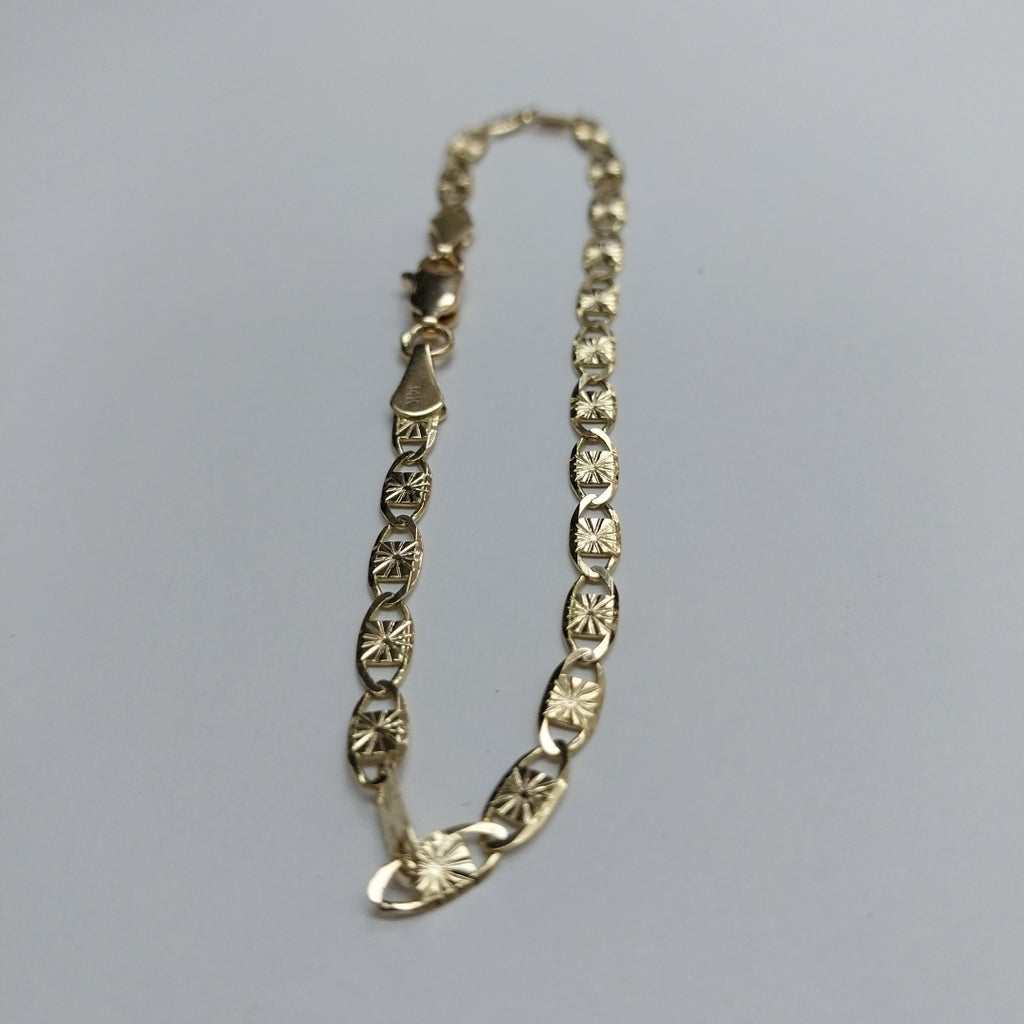 PULSERAS GUCHI ORO 14K 18 CM 2.8 GR (NUEVO)