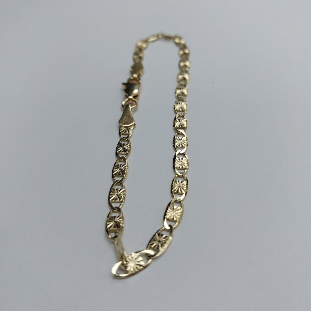 PULSERAS GUCHI ORO 14K 18 CM 2.8 GR (NUEVO)