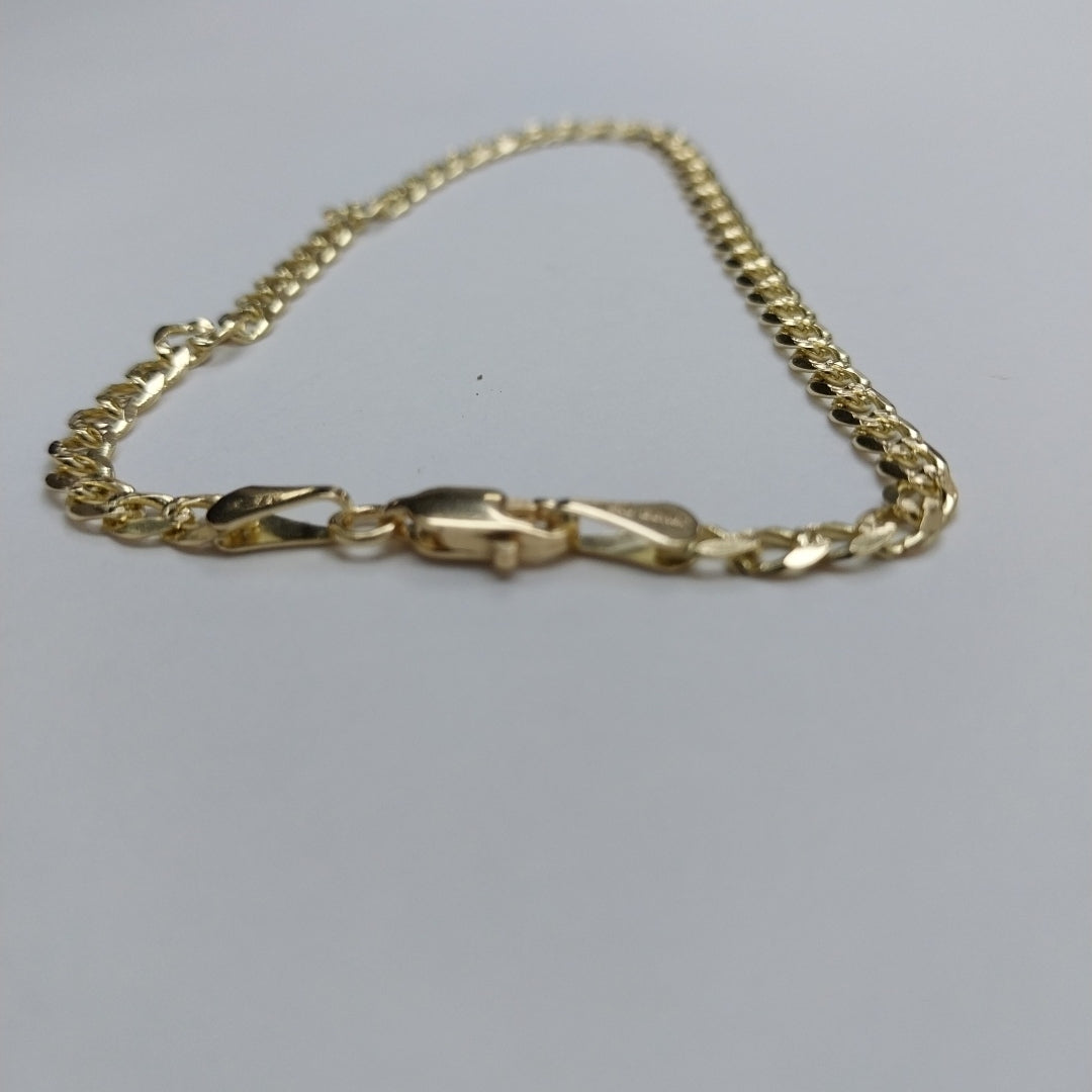 PULSERAS BARBADA ORO 14K 21 CM 5.3 GR (NUEVO)