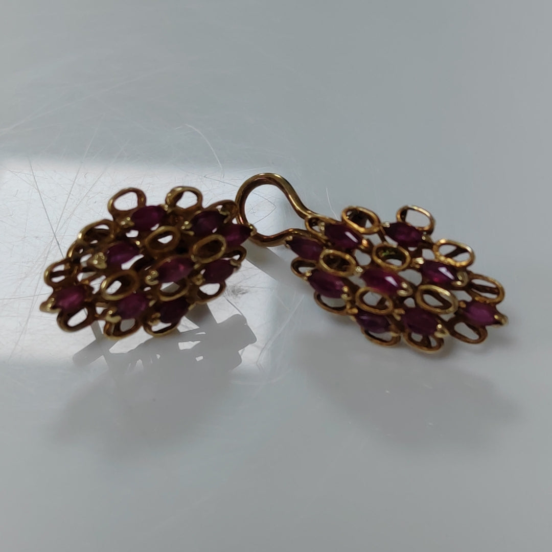 ARETES PAR ORO 14 K 9,30 GRMS (SEMINUEVO)
