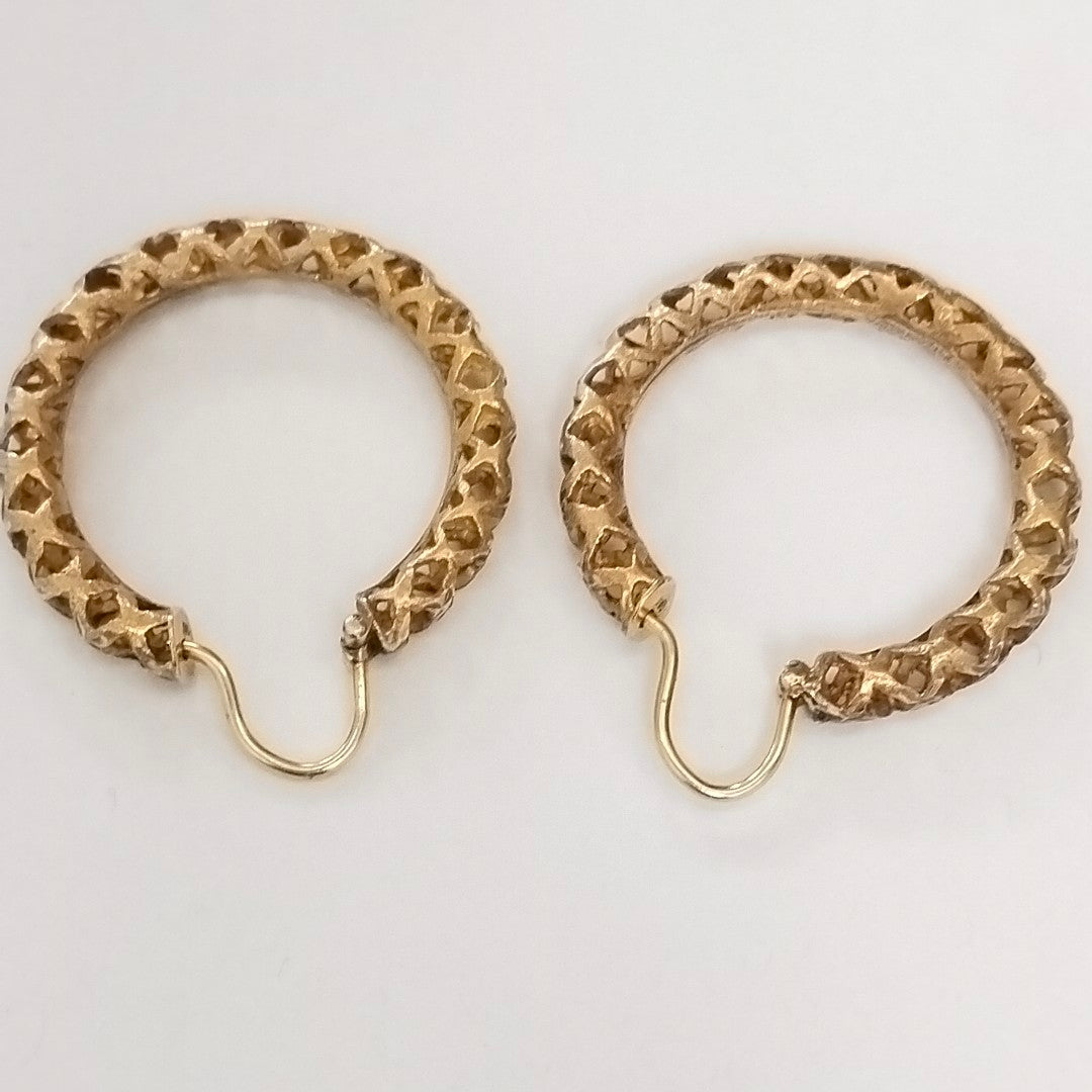 ARRACADAS PAR ORO 18 K 12 GRMS (SEMINUEVO)