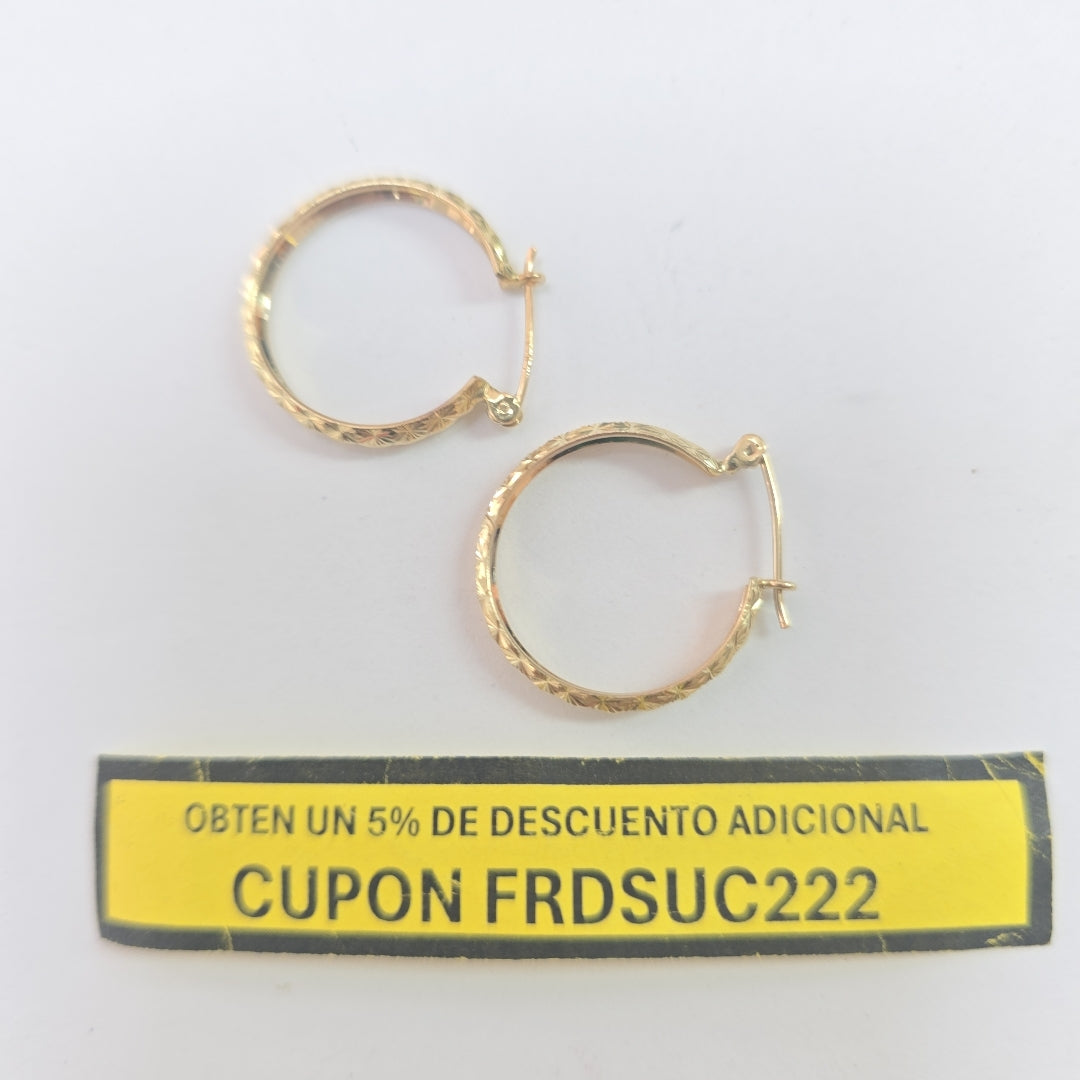ARRACADAS PAR ORO 10 K 2.4 GRMS (SEMINUEVO)