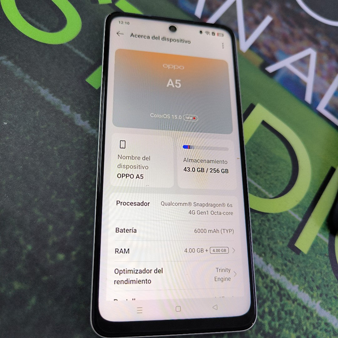 CELULAR OPPO A5 CPH2727 (2025) 256 GB 4 GB RAM (SEMINUEVO)