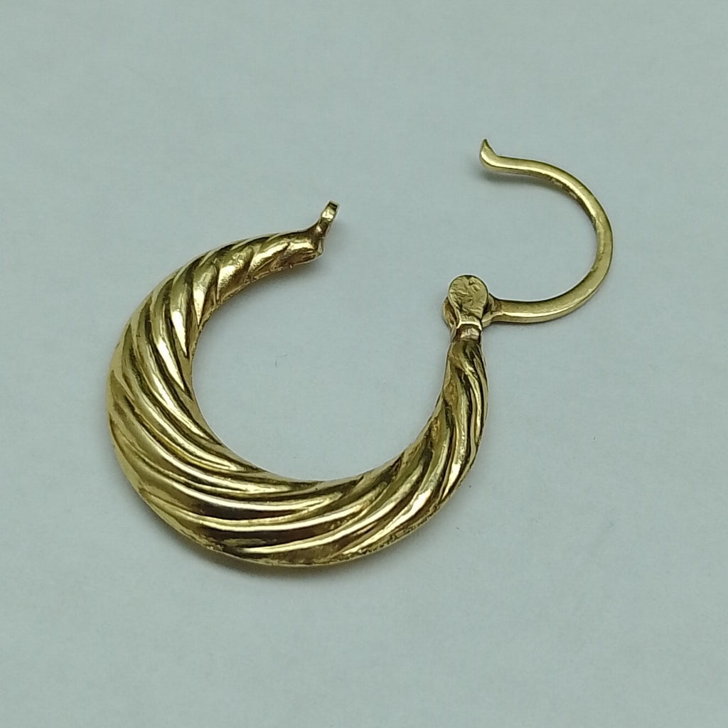 ARRACADAS PAR ORO 14 K 1.5 GRMS (SEMINUEVO)